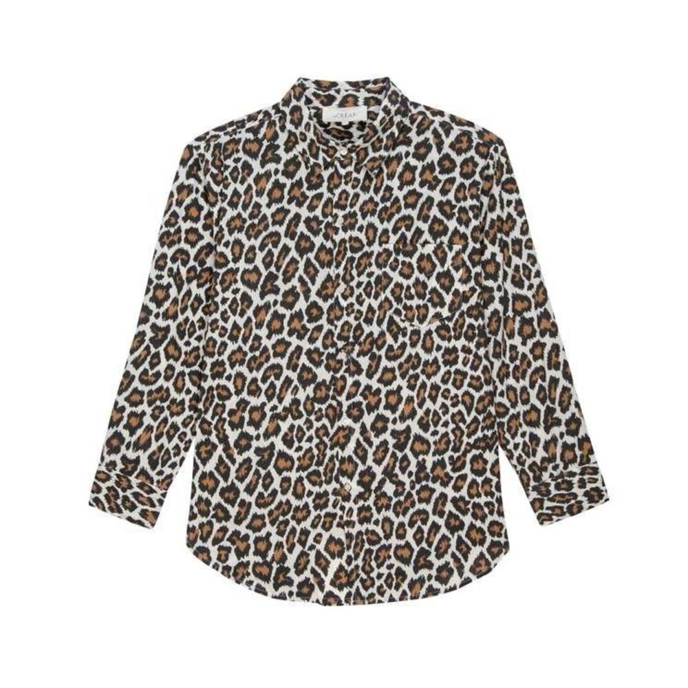 The Great. Collared Button Down Cheetah Print Top… - image 1